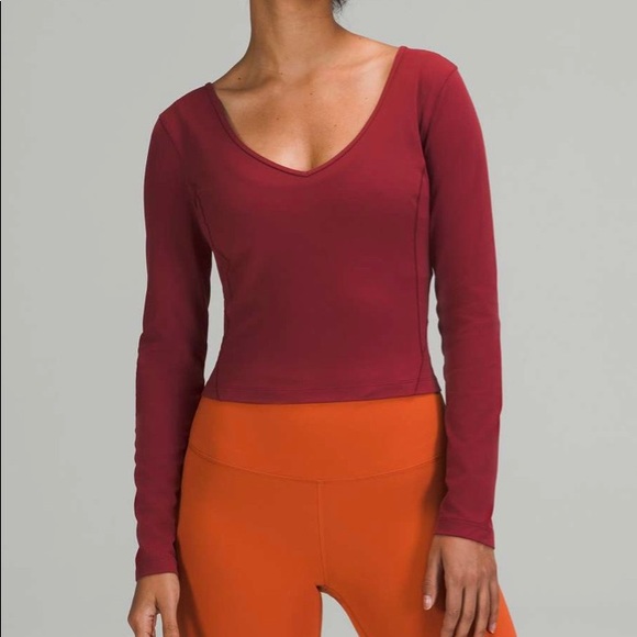 lululemon athletica Tops - NWT Lululemon Align Long Sleeve Shirt - Mulled Wine